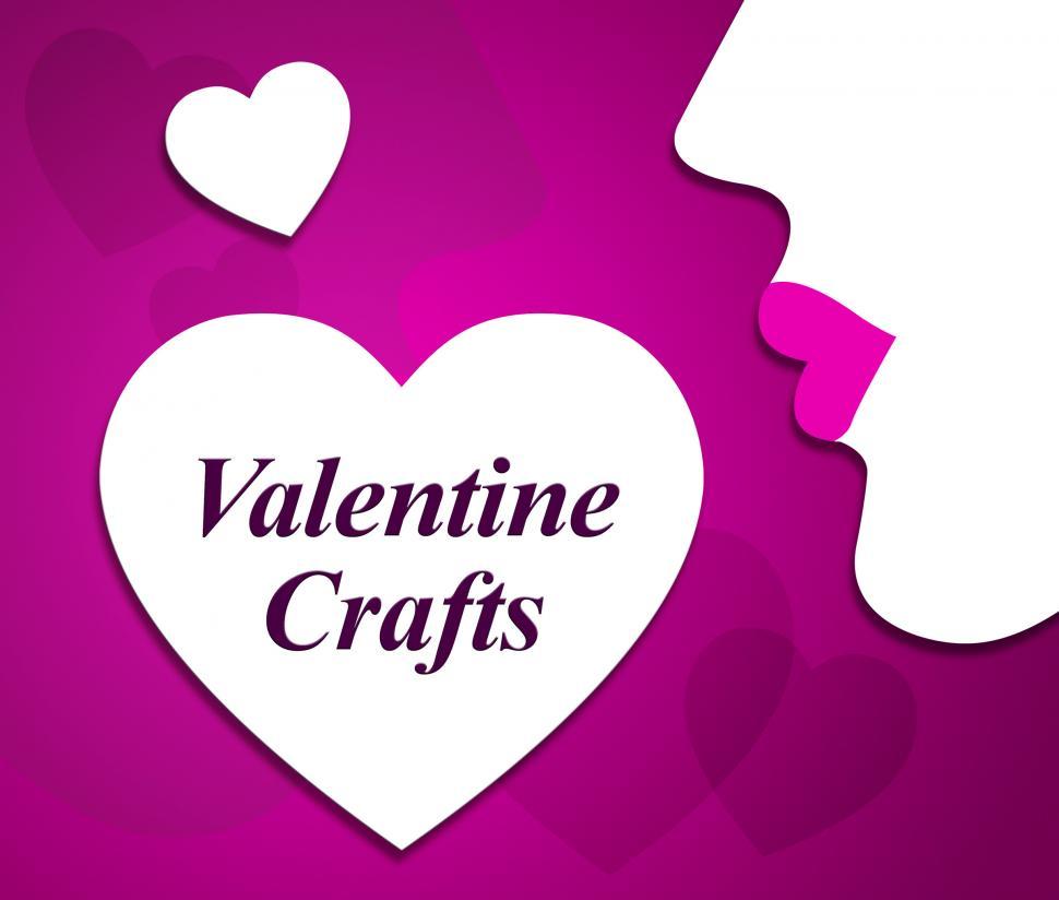Free Image of Valentine Crafts Indicates Valentines Day And Art 