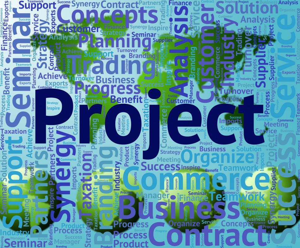 Free Image of Project Word Indicates Mission Text And Plan 