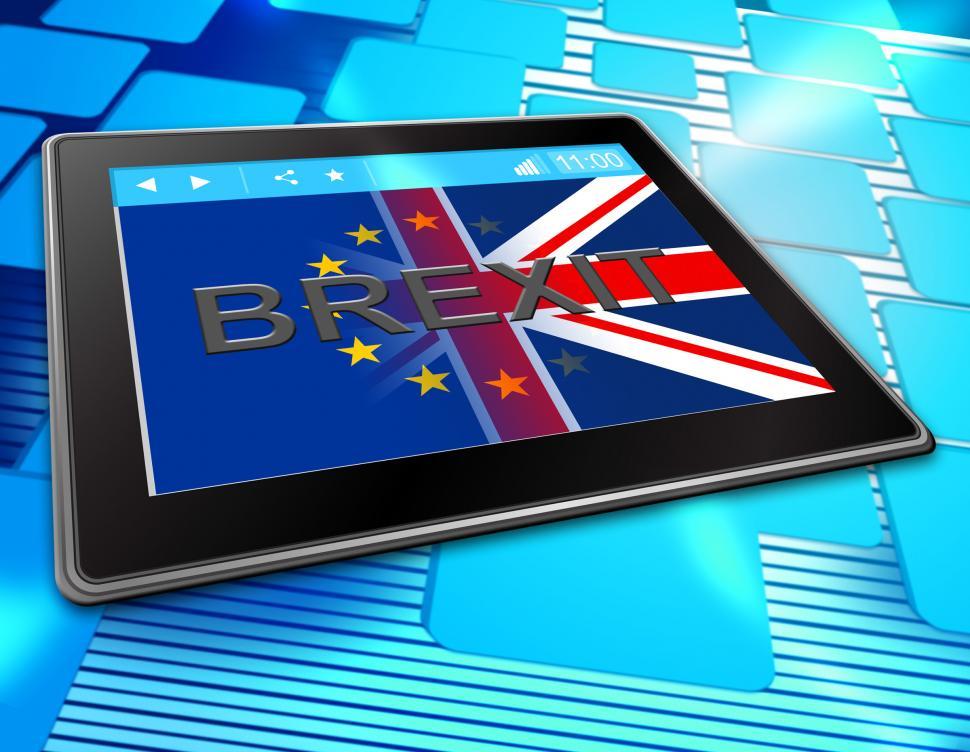 Free Image of Brexit Tablet Shows Britain Web Www And Eu 