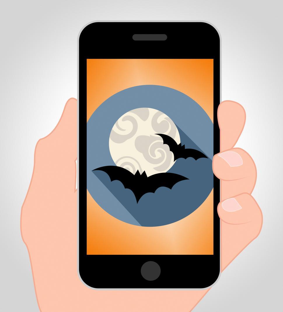 Free Image of Halloween Bats Online Shows Spooky Hanging Animals 