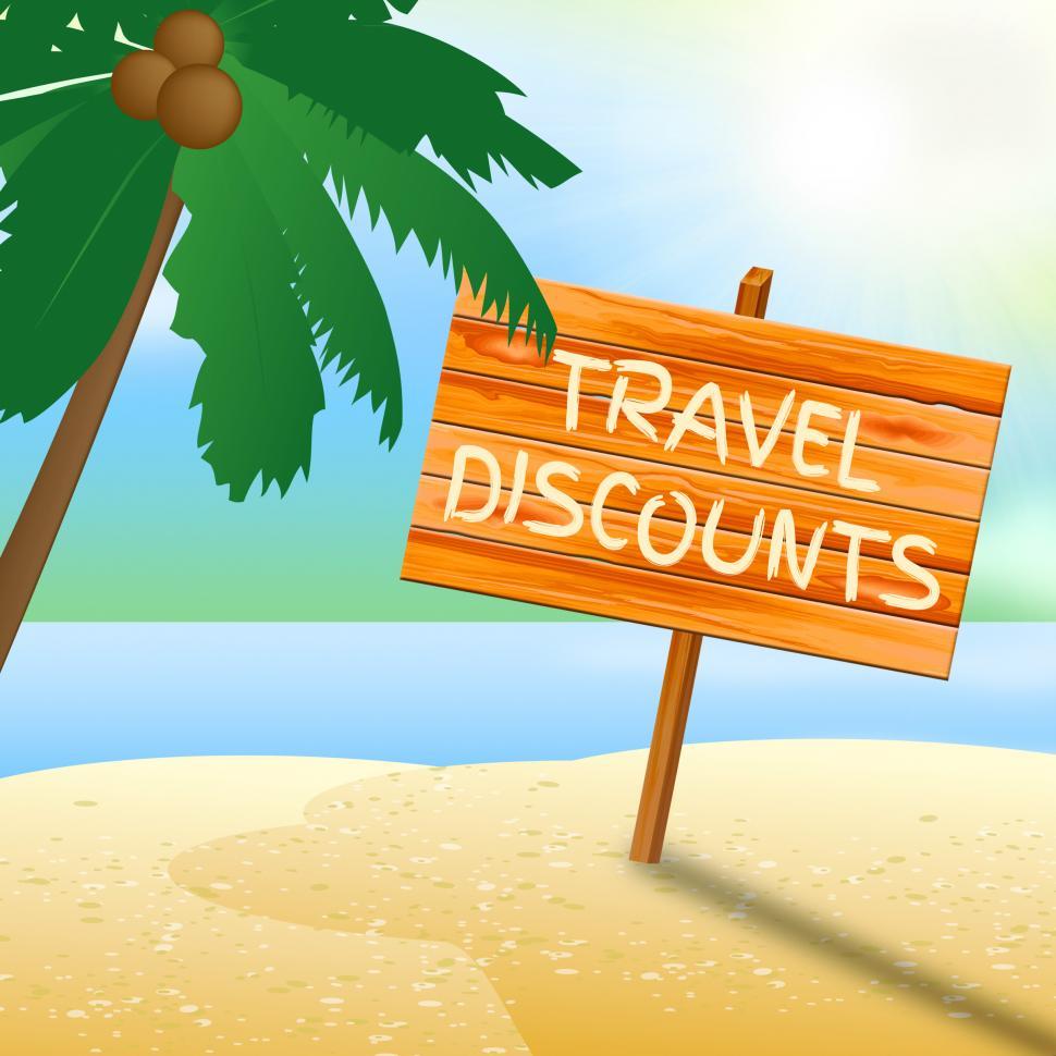 Download Free Stock Photo of Travel Discounts Means Promo Trip 3d Illustration 