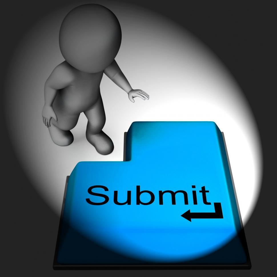 Free Image of Submit Keyboard Shows Submitting Or Applying On Internet 