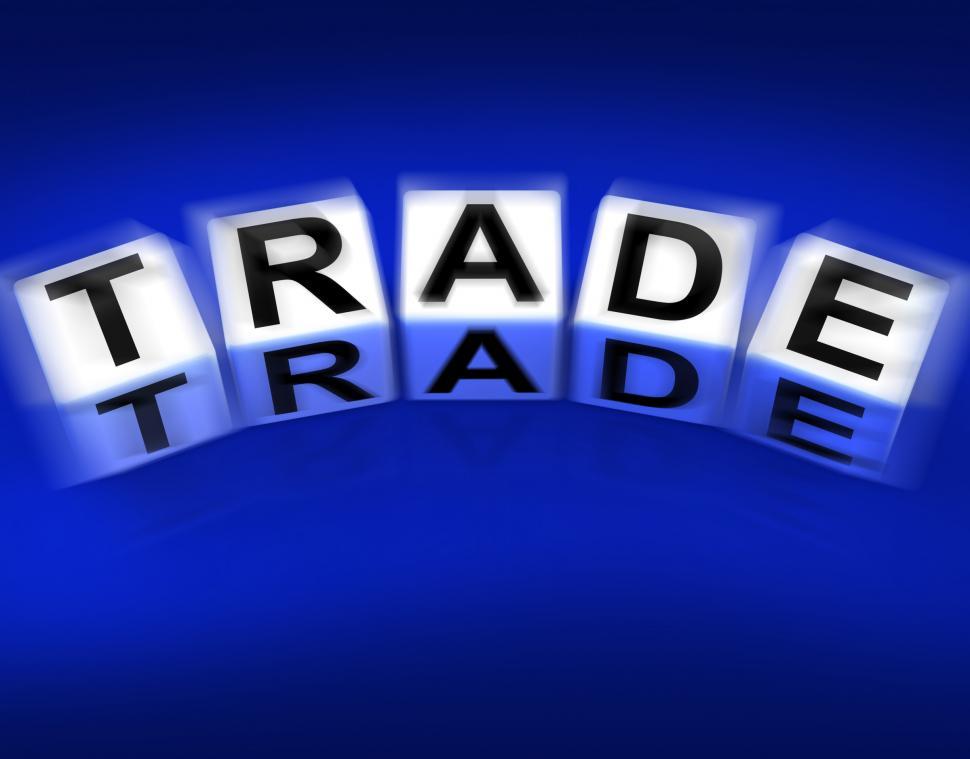 Download Free Stock Photo of Trade Blocks Displays Trading Forex Commerce and Industry 