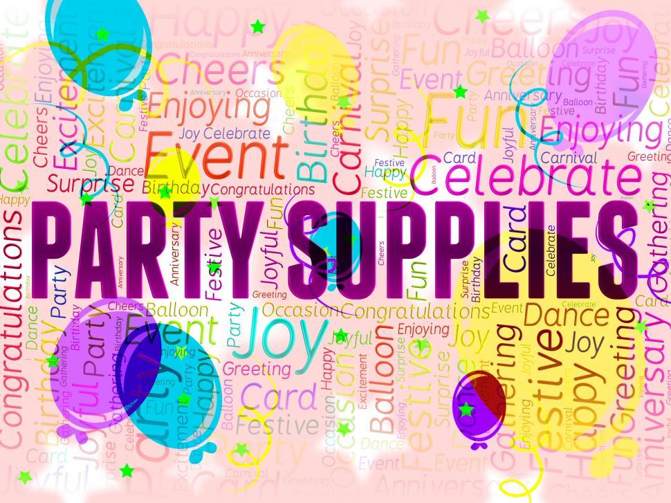 Free Image of Party Supplies Represents Partying Shopping And Products 