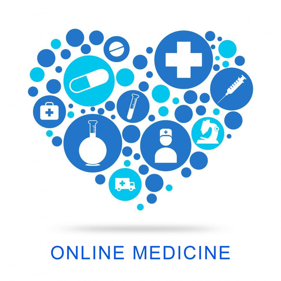 Free Image of Online Medicine Indicates Web Site And Antibiotic 