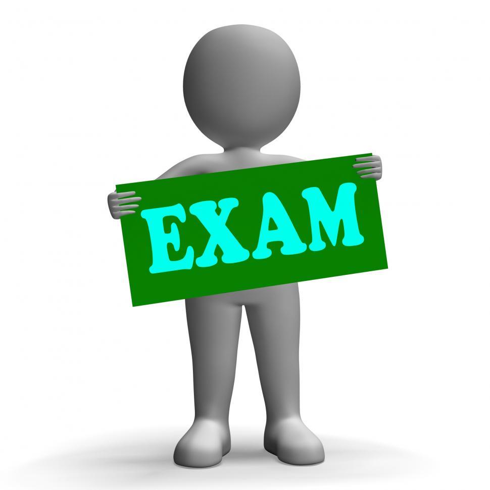 Free Image of Exam Sign Character Means Examinations And Questionnaires 