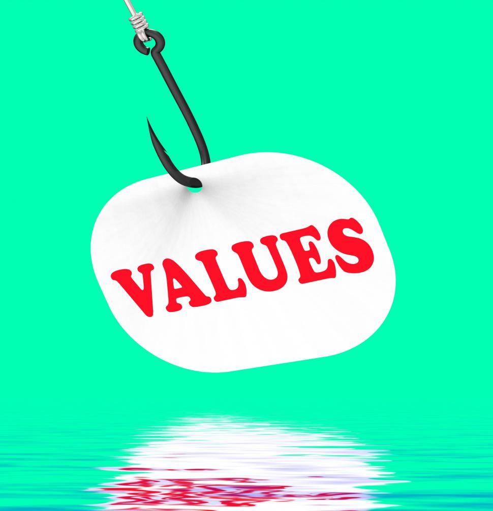 Free Image of Values On Hook Displays Ethical Values Or Morality 