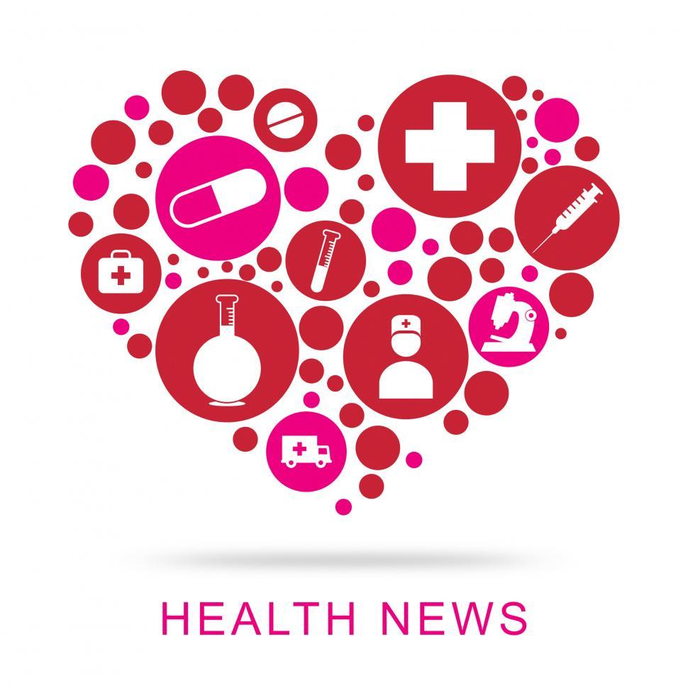 Free Image of Health News Shows Social Media And Article 