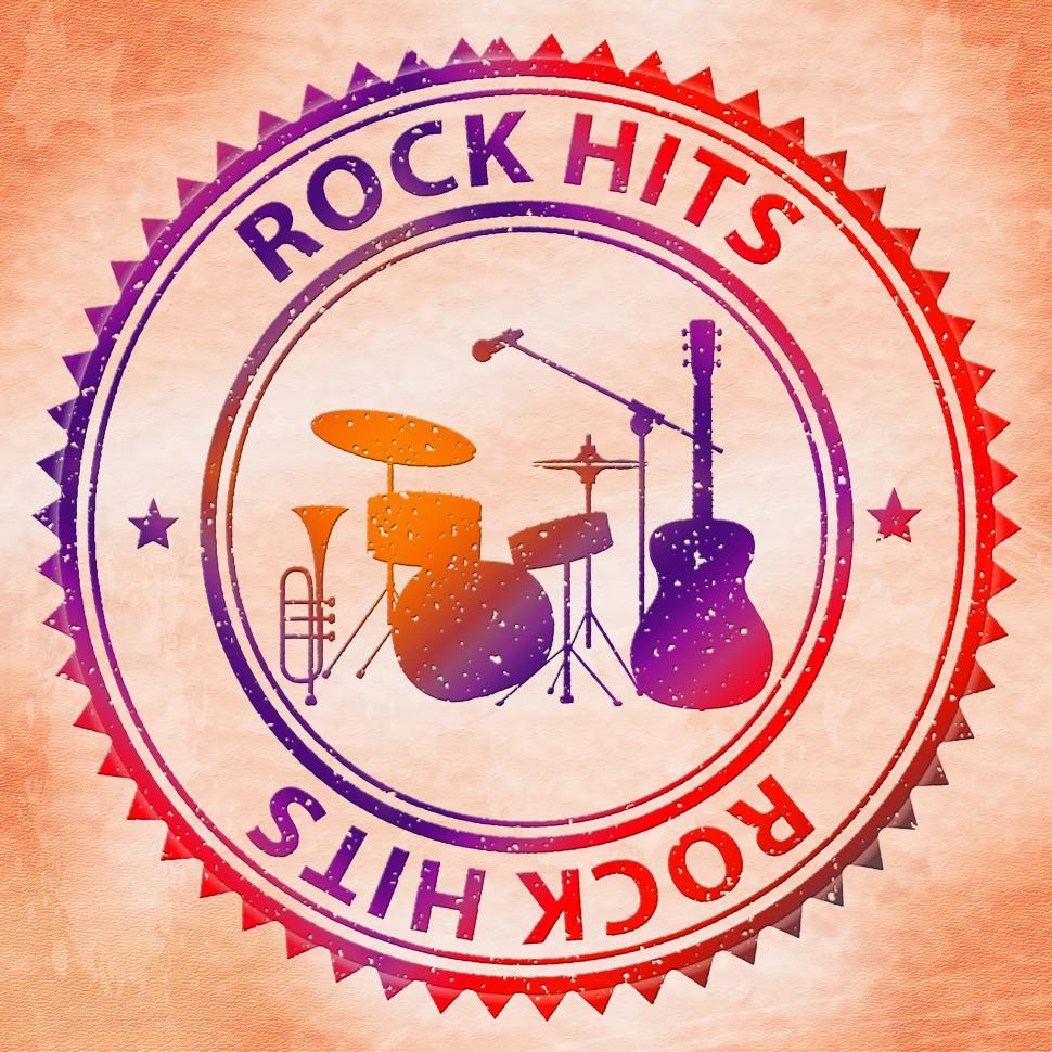 Free Image of Rock Hits Indicates Sound Track And Audio 