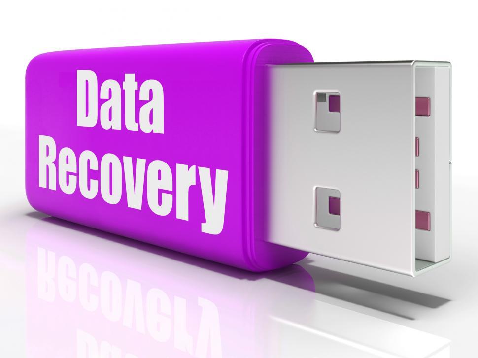 Free Image of Data Recovery Pen drive Means Convenient Backup Or Data Restorat 