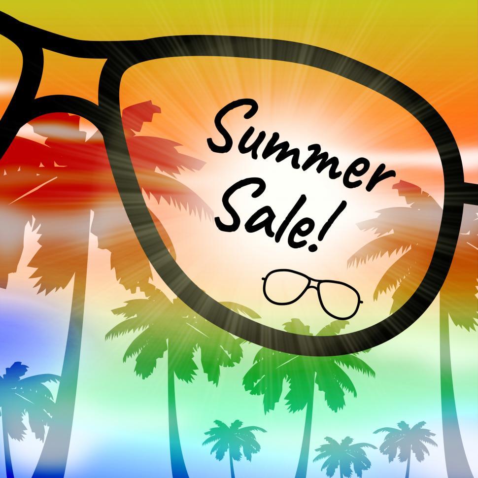Free Image of Summer Sale Represents Vacation Discount And Promotions 