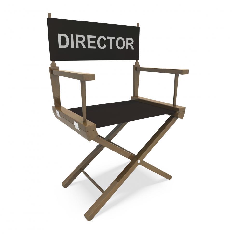 Free Image of Director Chair Shows Film Producer Or Moviemaker 
