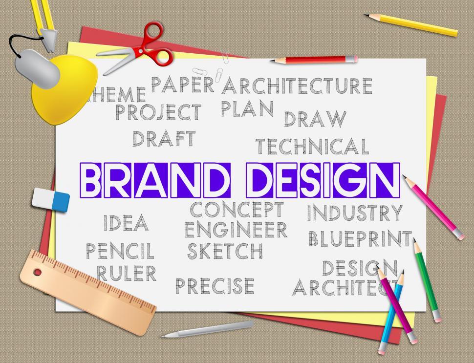 Free Image of Brand Design Indicates Artwork Idea And Branding 