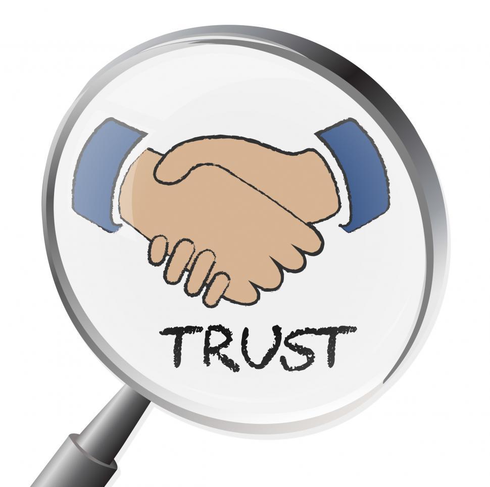 Free Image of Trust Magnifier Means Believe In And Belief 