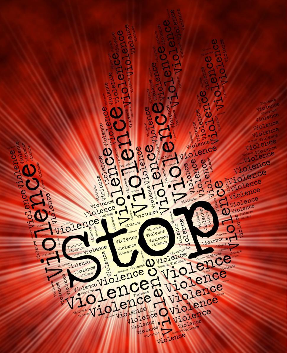 Free Image of Stop Violence Represents Warning Sign And Brutality 