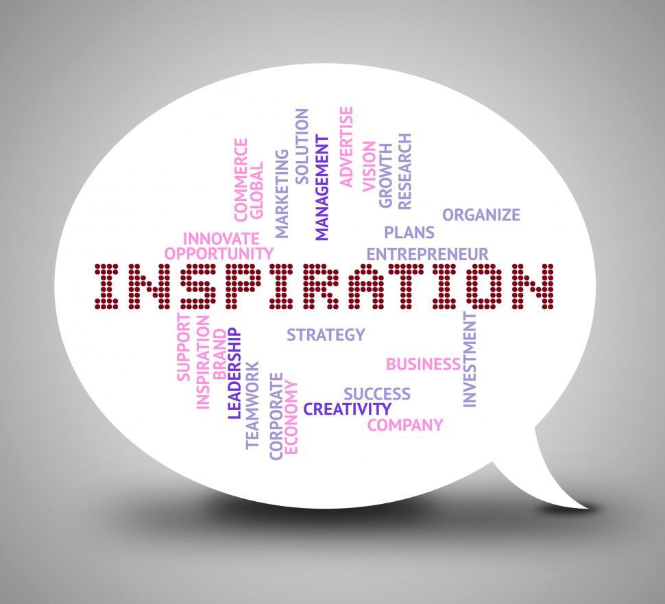 Free Image of Inspiration Bubble Word Shows Act Now Motivation 