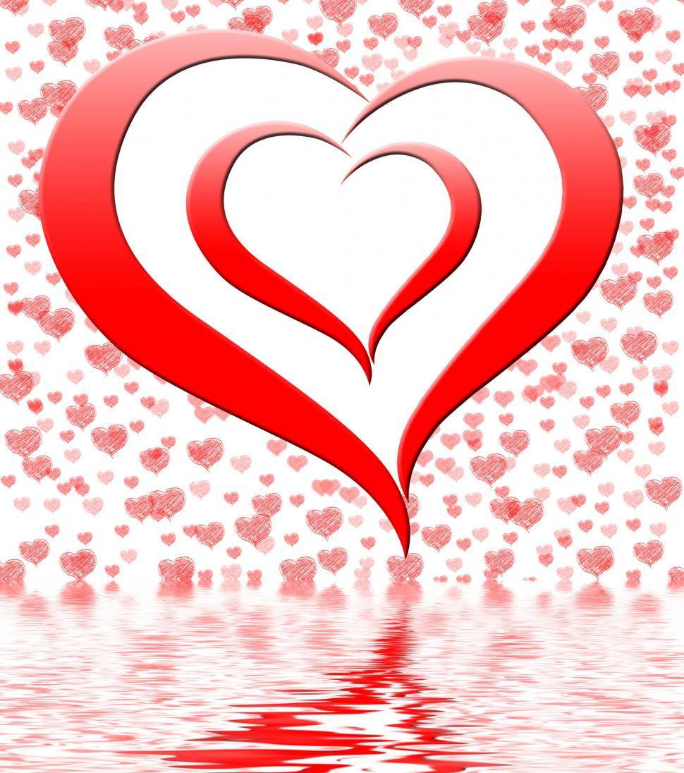 Free Image of Heart On Background Displays Dating Engagement And Wedding 