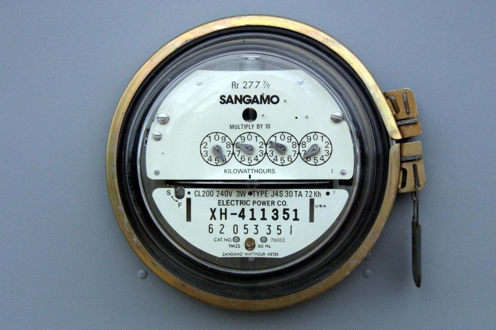 Free Image of Electric utility meter 