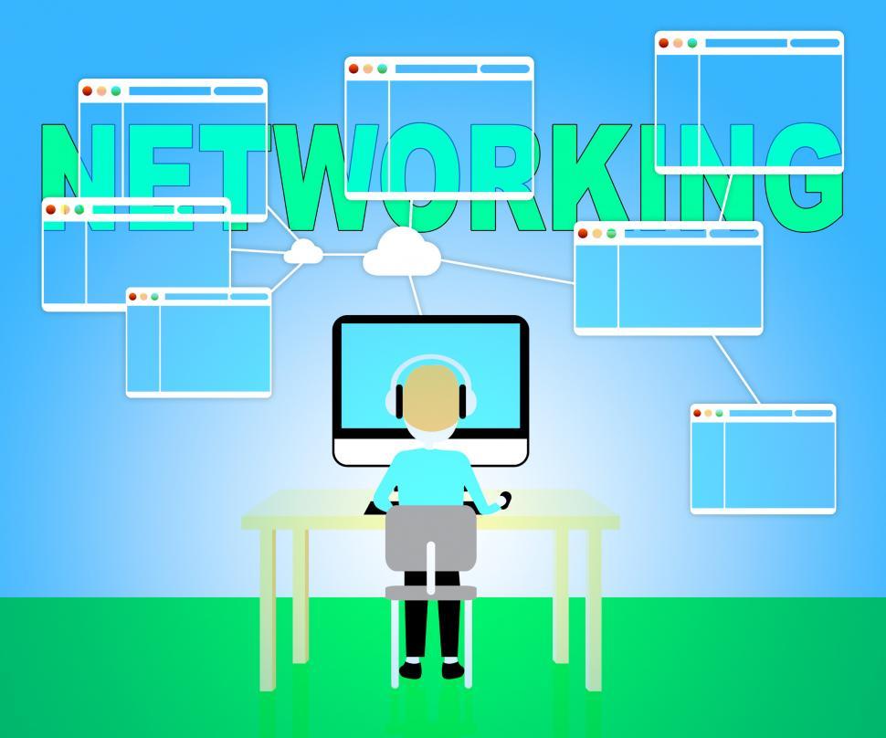 Free Image of Online Networking Shows Global Connectivity And Communication 