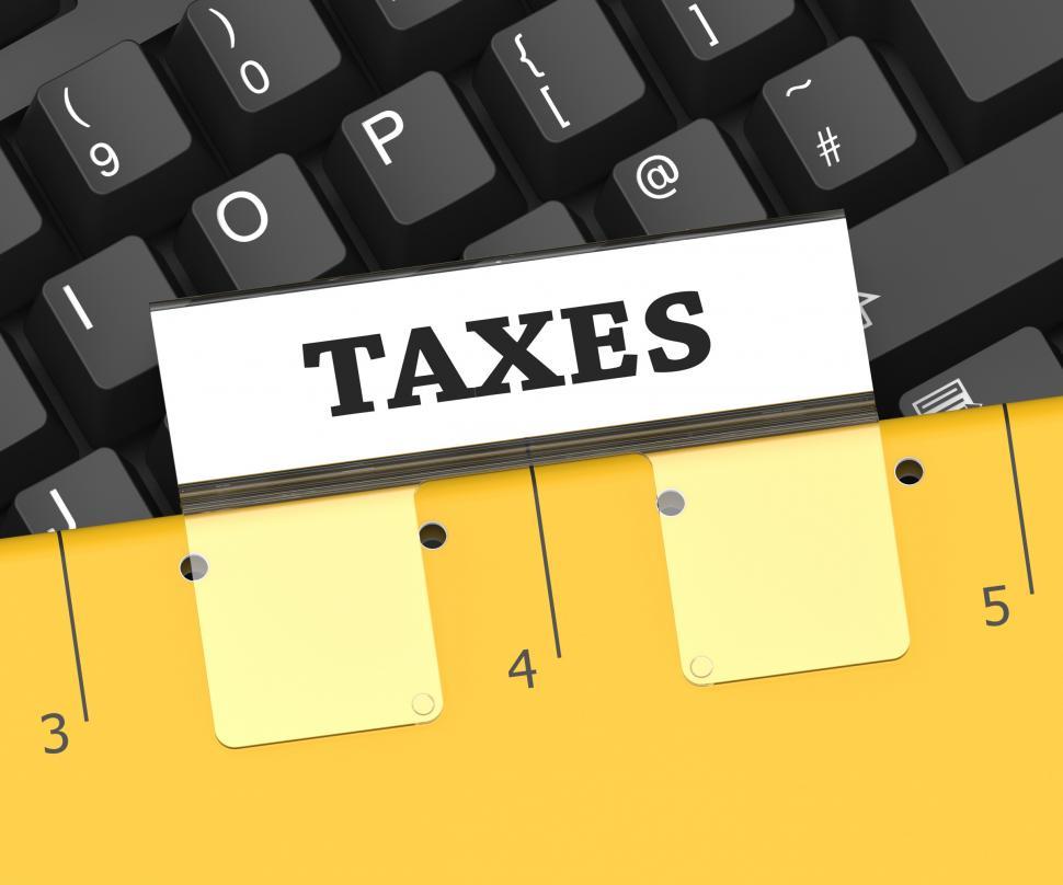 Free Image of Taxes File Indicates Levies And Duties 3d Rendering 
