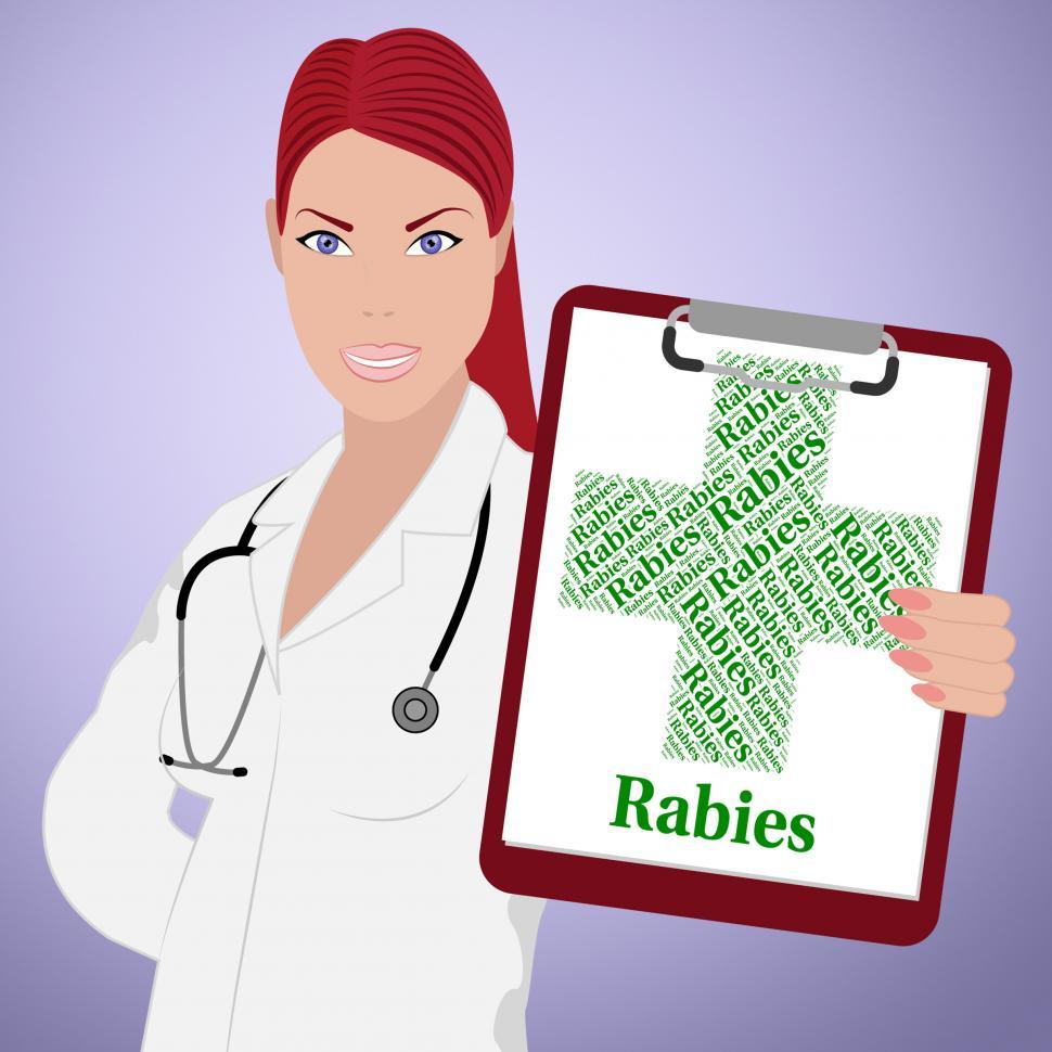 Free Image of Rabies Word Represents Poor Health And Ailments 