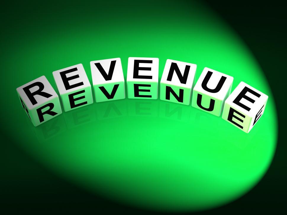 Free Image of Revenue Dice Mean Finances Revenues and Proceeds 