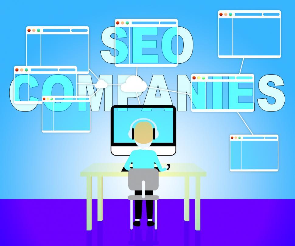 Free Image of Seo Companies Means Search Engines 3d Illustration 