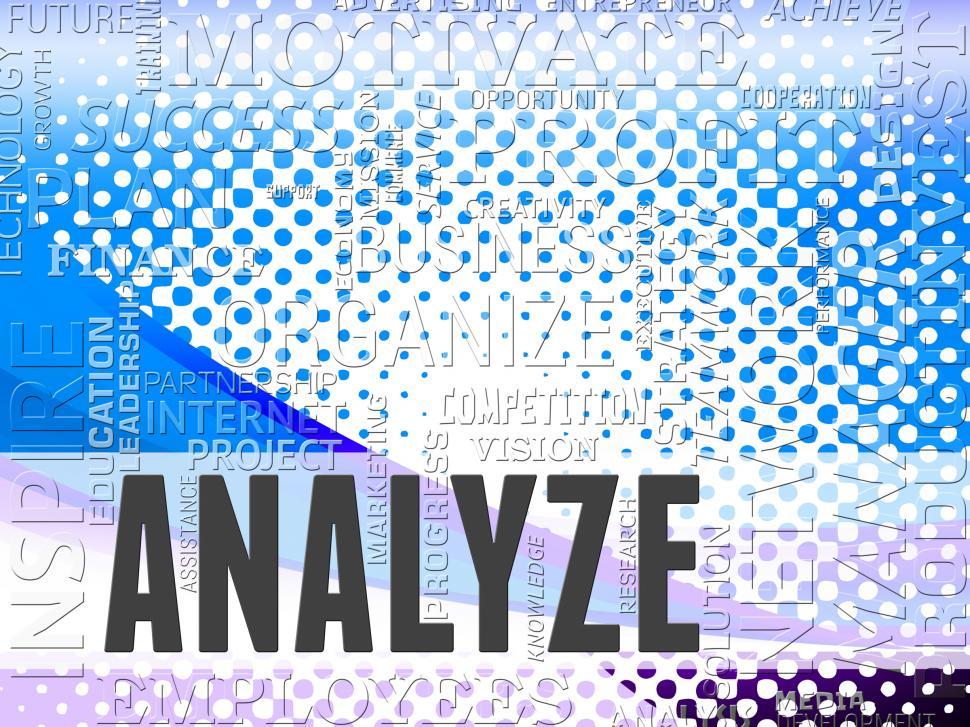 Free Image of Analyze Words Shows Analyzing Research And Analytics 