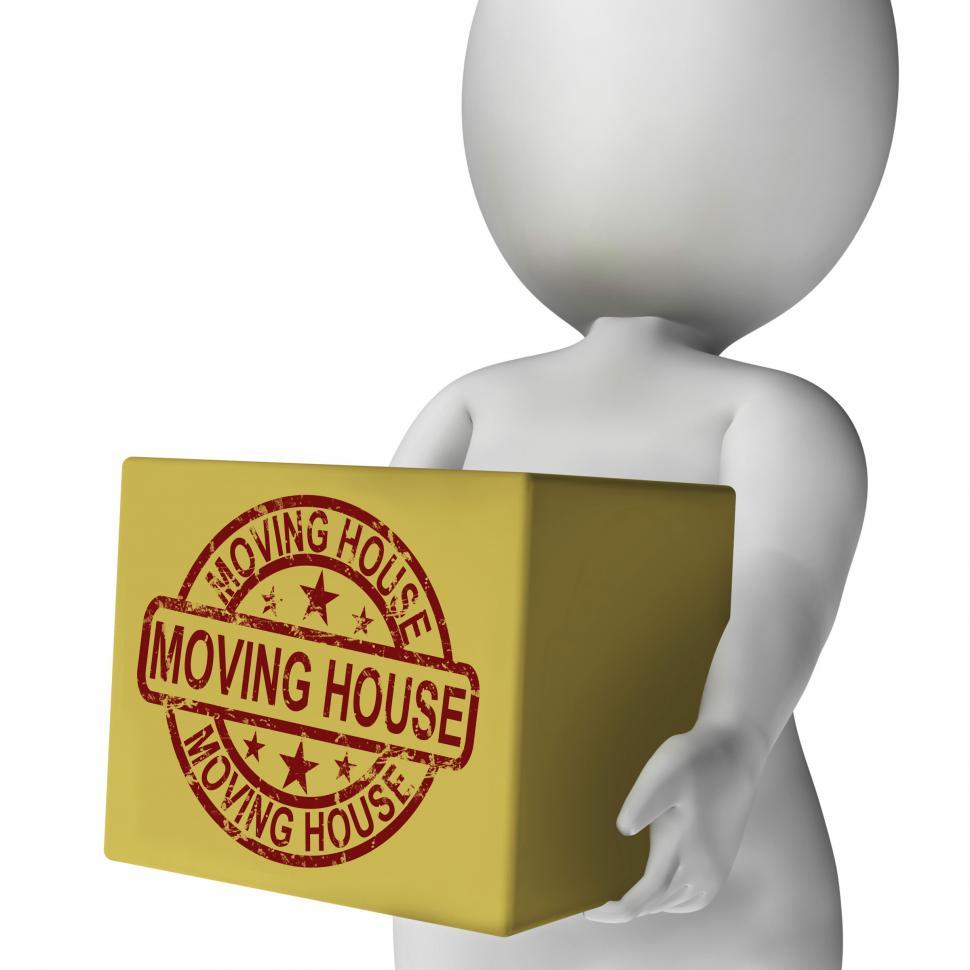 Free Image of Moving House Boxes Mean Buying New Home And Relocating 