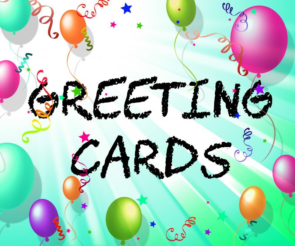 Free Image of Greeting Cards Represents Celebrate Greetings And Party 