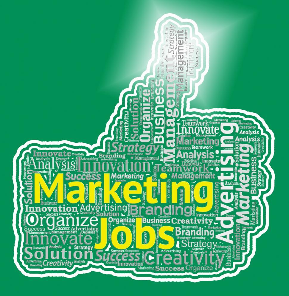 Free Image of Marketing Jobs Thumb Represents Promotion Employment And Hiring 