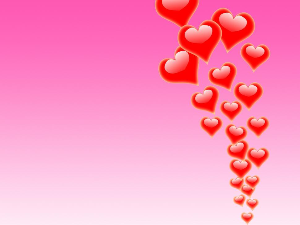 Free Image of Hearts On Background Mean Cheerful Relationship And Happiness 