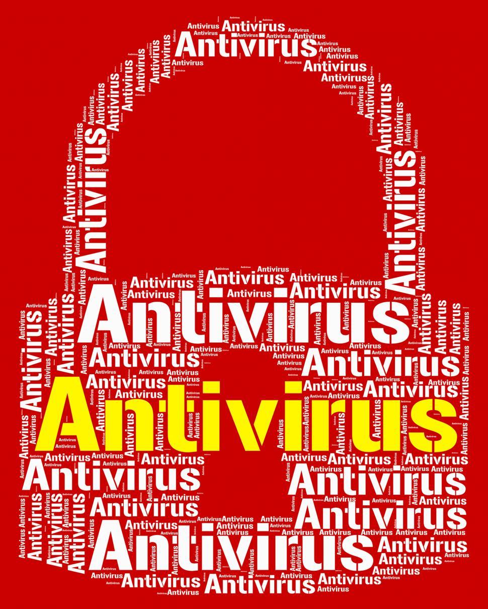 Download Free Stock Photo of Antivirus Lock Means Malicious Software And Infected 