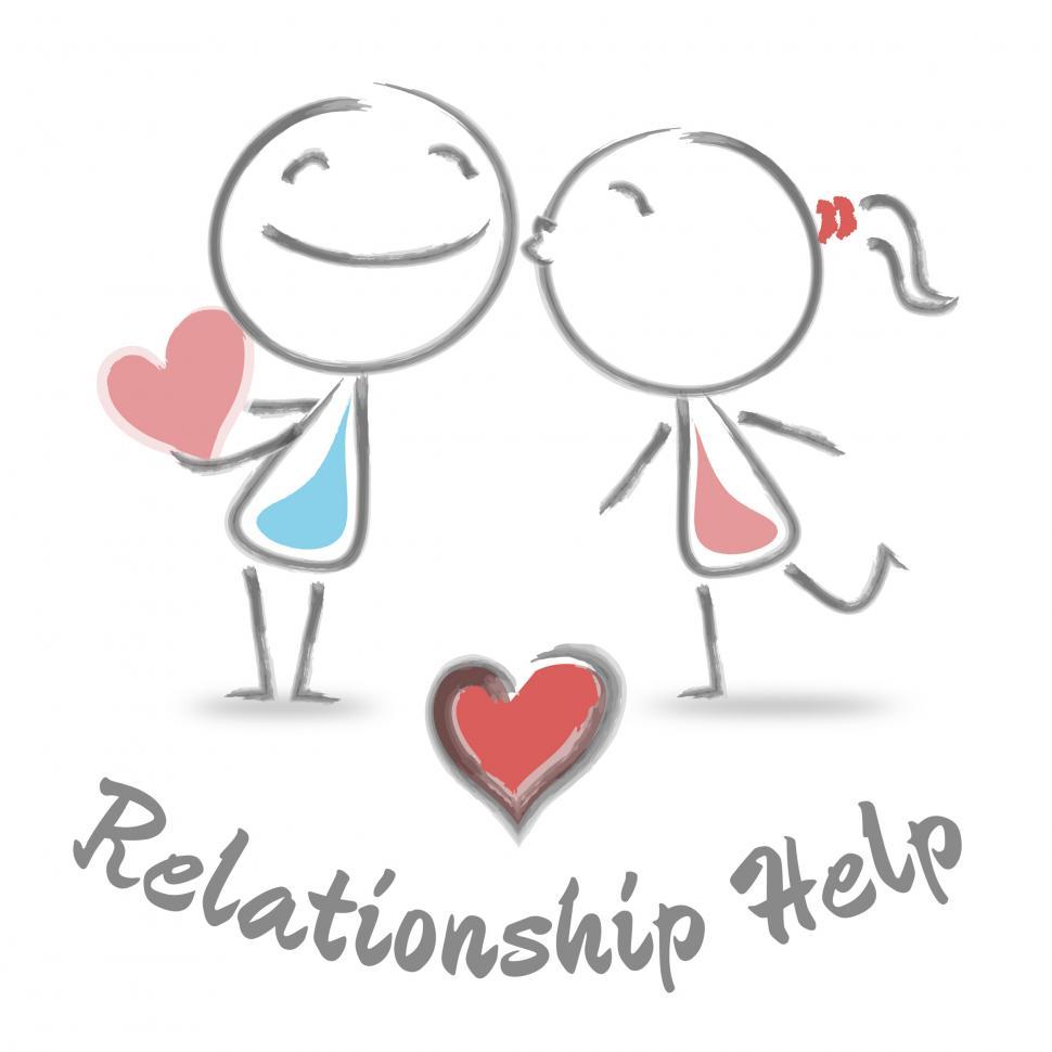 Free Image of Relationship Help Means Love And Romance Assistance 