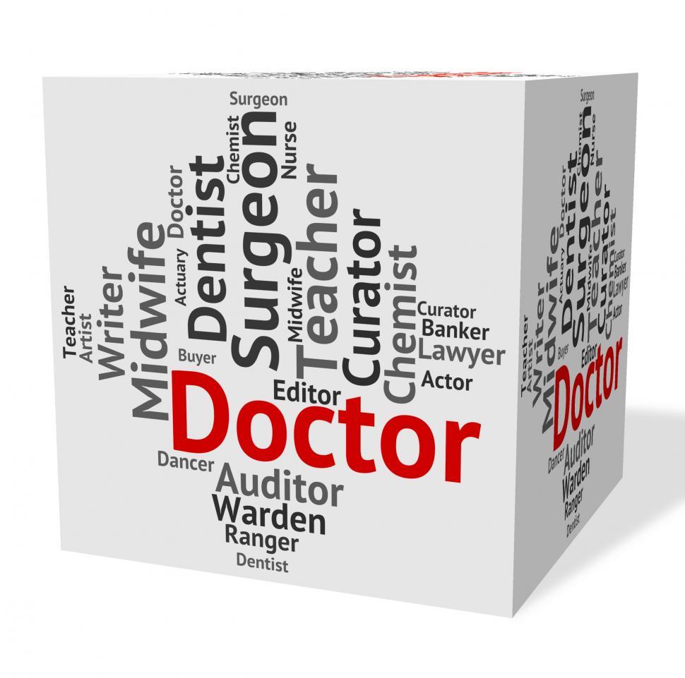 Free Image of Doctor Job Shows General Practitioner And Md 
