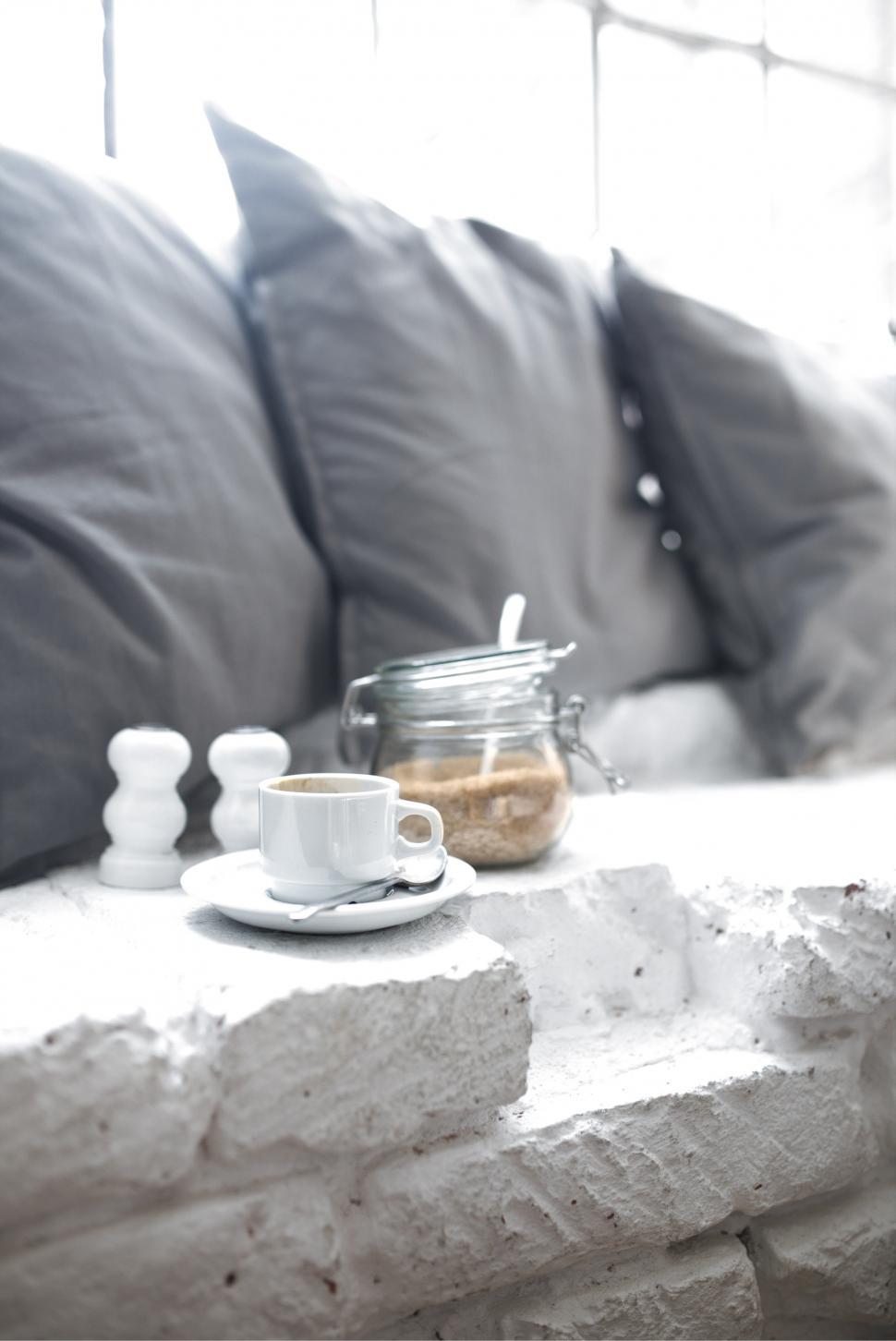 Free Image of Coffee Cup on Stone Table 