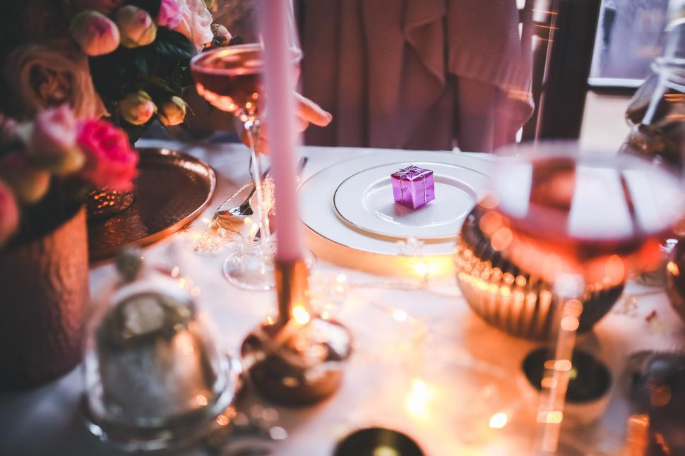 Free Image of Close Up of Table With Cake and Candles 