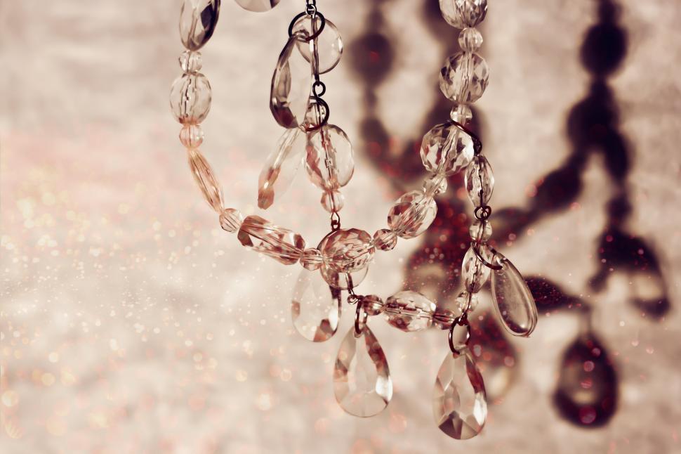 Free Image of Close Up of a Chandelier Hanging From a Ceiling 