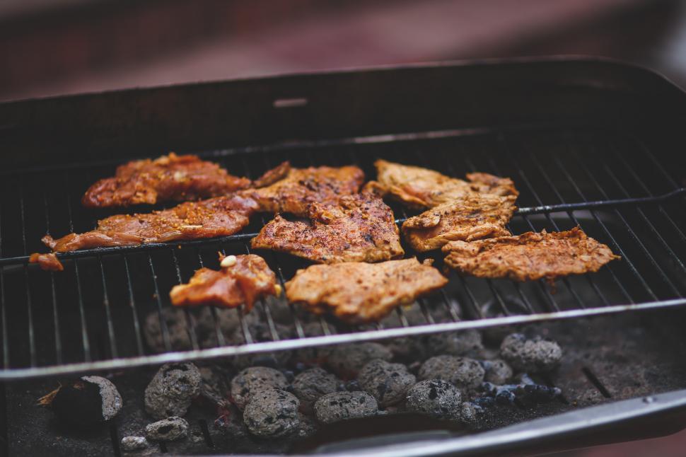 Free Image of Close Up of Food Cooking on a Grill 