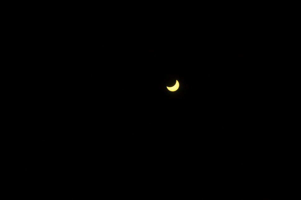 Free Image of Moon Shining in Dark Night Sky 