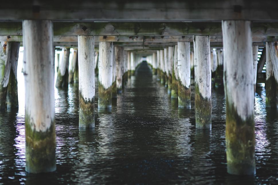 Free Image of A View of a Pier From the Water 