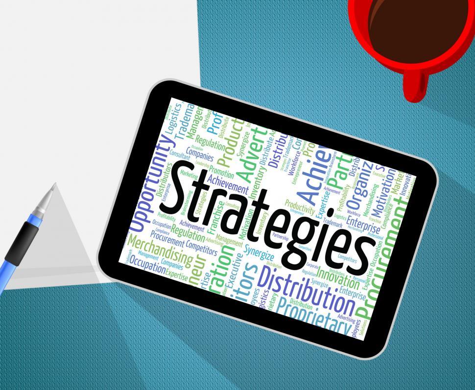 Free Image of Strategies Word Means Business Strategy And Innovation 