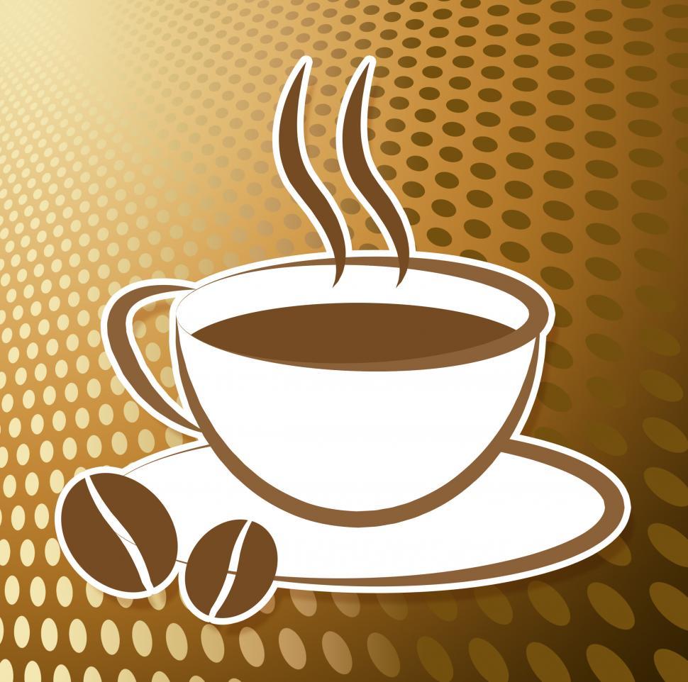 Free Image of Coffee Cup Icon Indicates Drink Cups And Cafe 