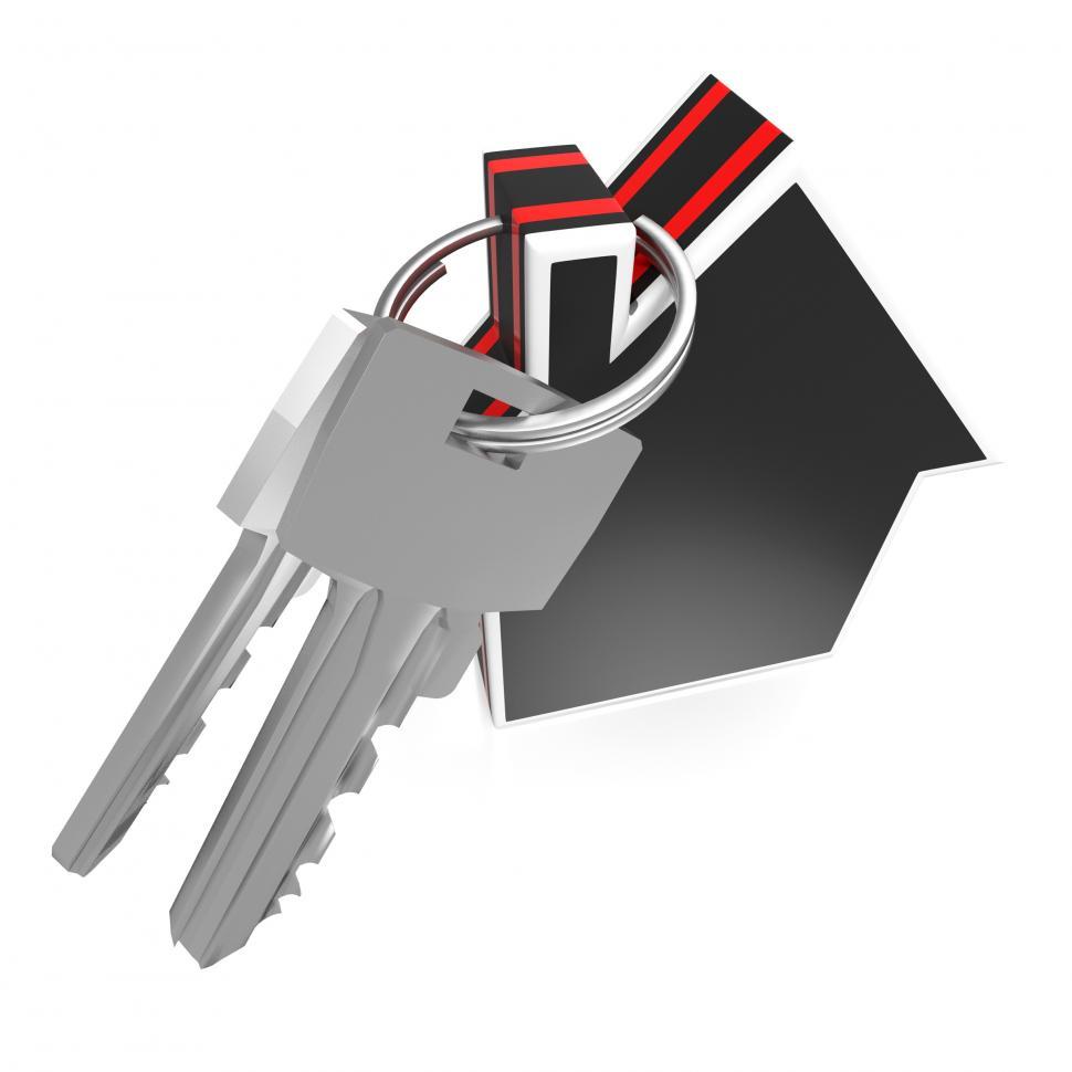 Free Image of Keys And House Showing Home Security 