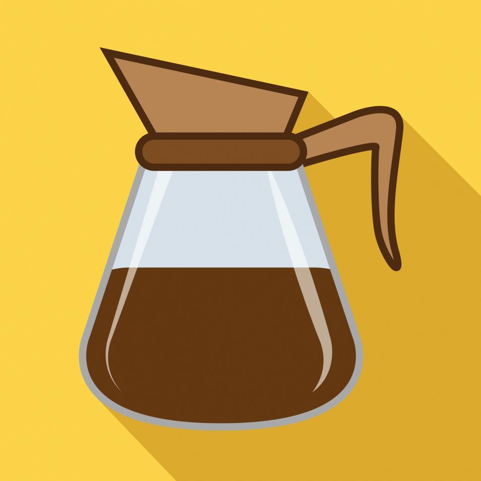 Free Image of Brewed Coffee Icon Indicates Restaurant Roasted And Cafe 