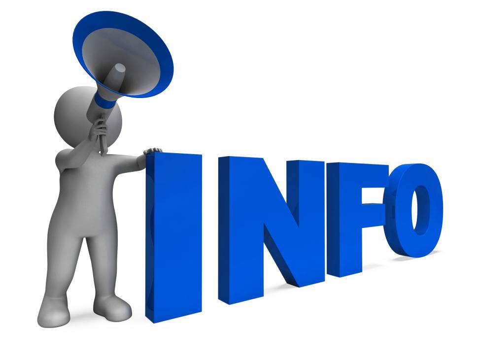Free Image of Info Announcement Shows Information Inform And Faq 