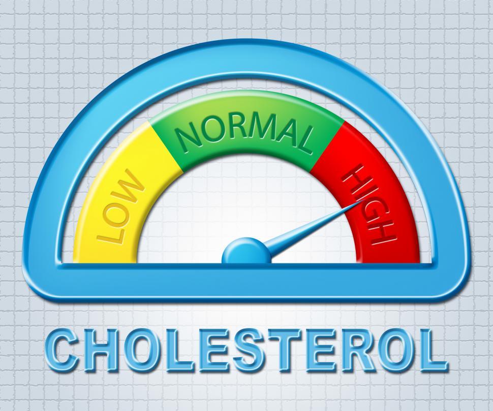 Free Image of High Cholesterol Means Gauge Maximum And Excess 
