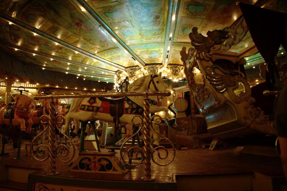 Free Image of Carousel in Motion 