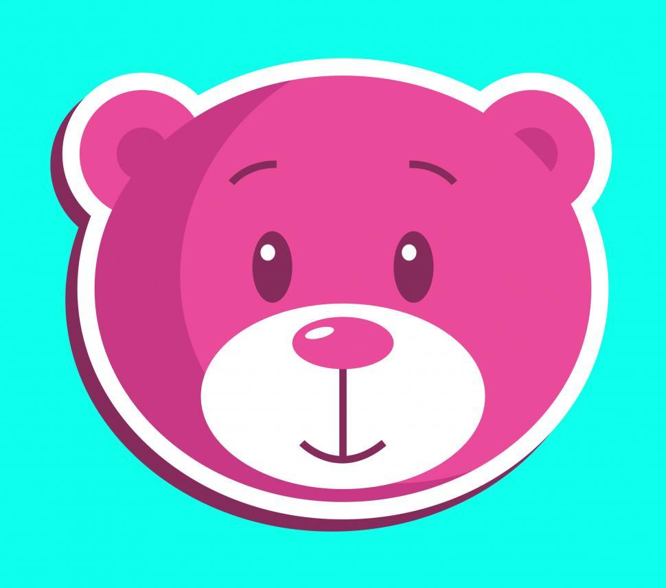 Free Image of Teddy Bear Icon Indicates Stuffed Animal And Bears 