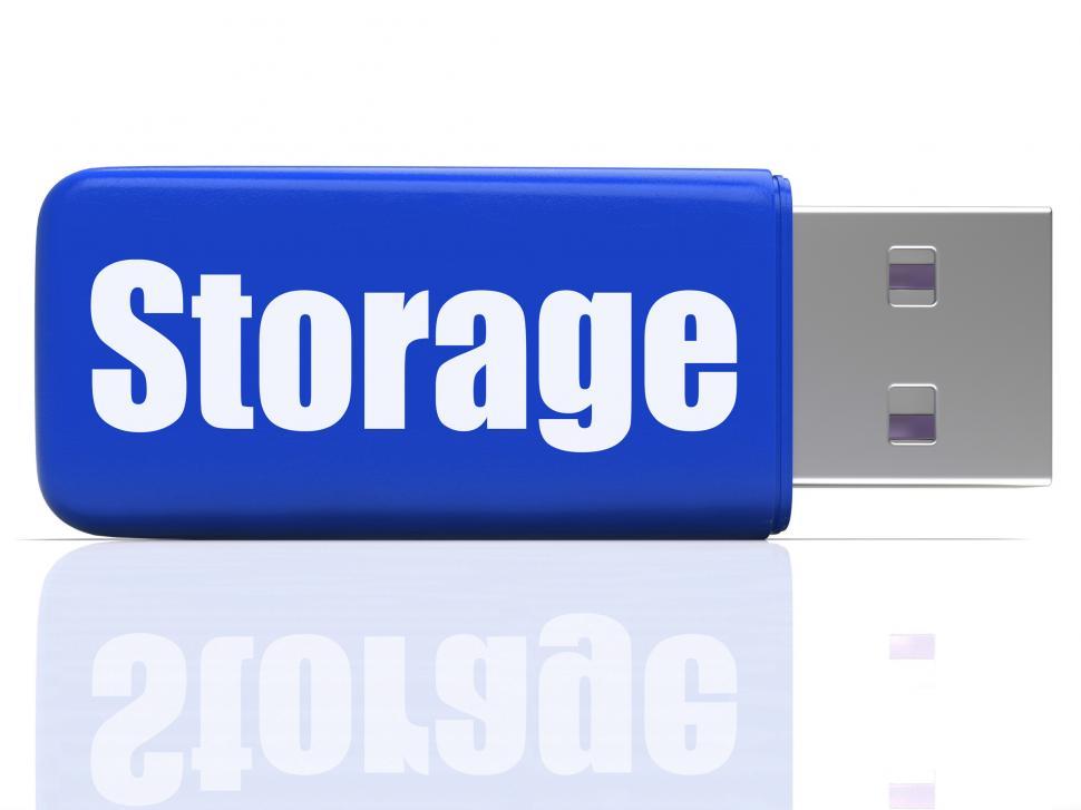Free Image of Storage Pen drive Shows Data Backup Or Warehousing 